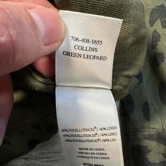 Rails Collins Green Leopard Jacket XS - Picture 8 of 11